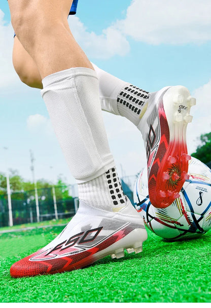 Chaussures de Football originales professionnelles pour hommes, confortables, de haute qualité, bottes de Football rapides pour entraînement, chaussures de Football ultralégères
