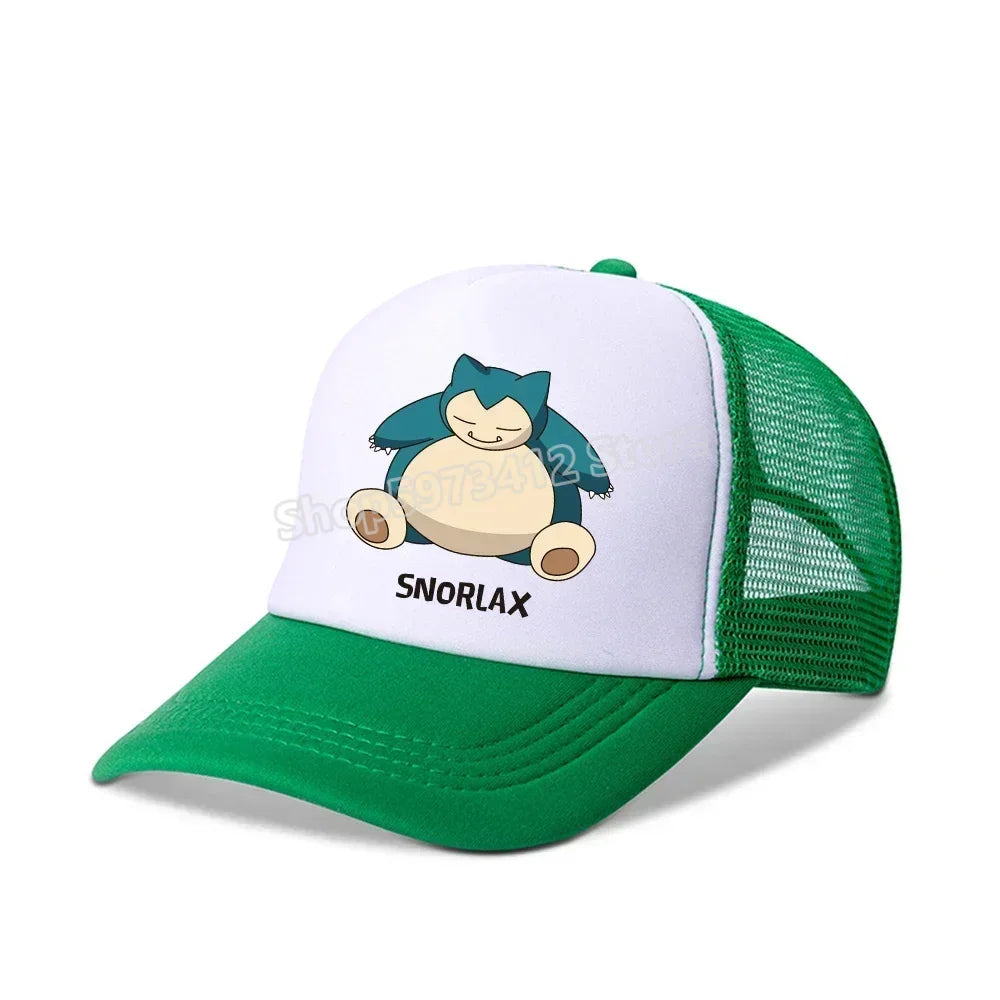 Pokemons Baseball Cap Pikachu Charizard Gengar cartoon Peaked Hat Kid Adult Summer Outdoor Sport Hat Boy Casual Fashion Cap Gift