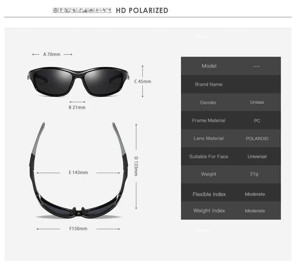 VCKA Polarized Myopia Sunglasses TR90 Men Women Classic Sport Driving Glasses Male Colorful Lenses Customized Prescription UV400