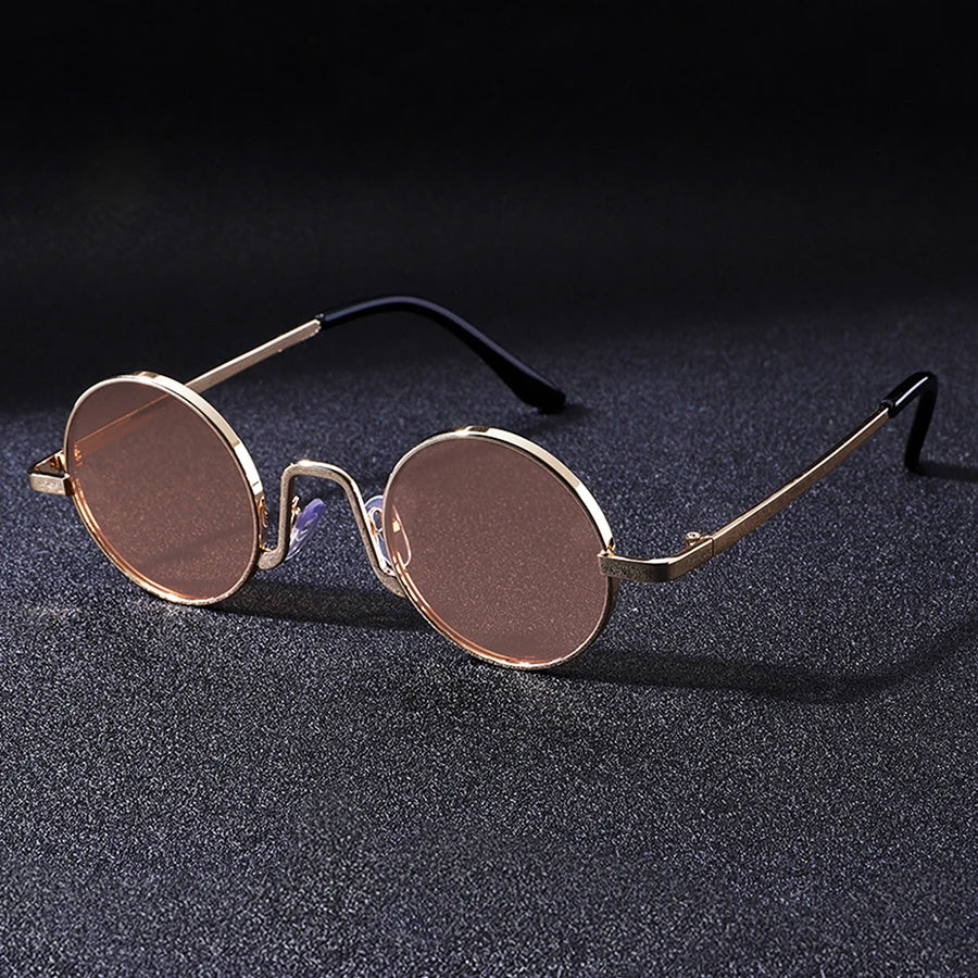 Design Retro Round Frame Sunglasses For Men Polarized UV400 Women Causal Driving Glasses Accessories