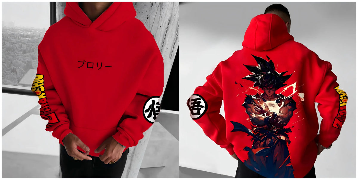 Dragon Ball – modna novost iz sveta animeja, Harajuku, kapuco, streetwear, moški, jesensko-zimski pulover s kapuco, oversize, ženski, unisex vrh