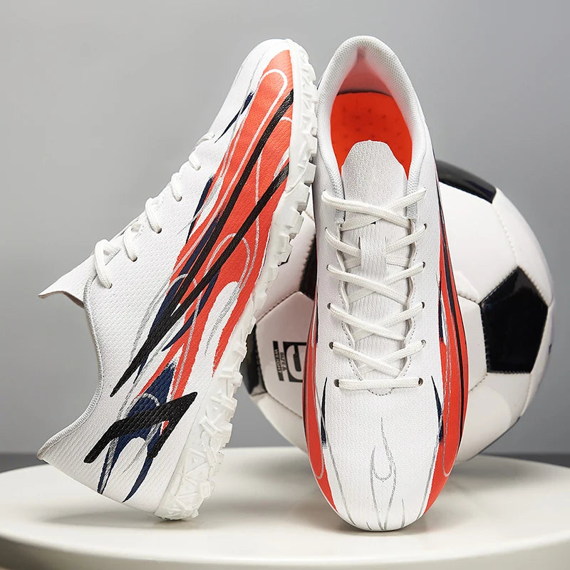 Chaussures de football grande taille 46 47 pour hommes, entraînement, matchs sportifs, gazon artificiel, crampons TF, chaussures transfrontalières, chaussures pour hommes