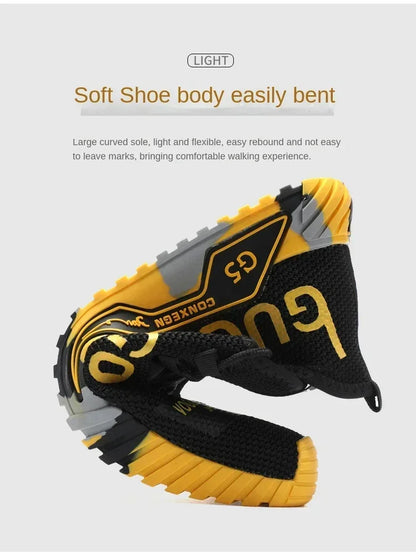Runing Sport Fashion High Top Sneakers Zapatillas De Deporte Men Casual Mesh Shoes Light Soft Breathable Vulcanize Shoes