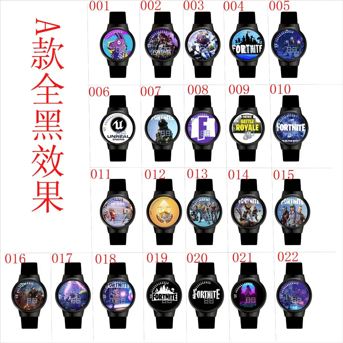 Fortnite Watch Cute Fashion  Cartoon Personalized Kawaii Touch Night Light LED Student Electronic Watch Gift for Friends