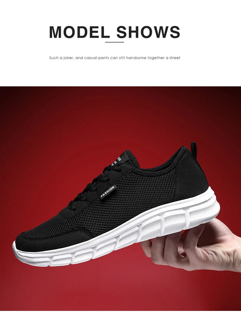 Pánské letní tenisky, ležérní běžecké boty, prodyšné boty na chůzi, síťované, lehké sportovní boty, pohodlné módní boty, Zapatillas