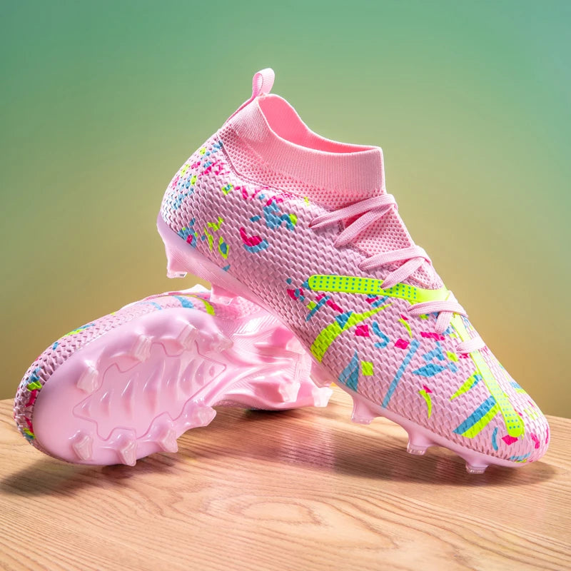 Nouvelles chaussures de football pour hommes, chaussures d'entraînement, crampons de football, baskets de match, chaussures de sport pour terrain gazonné, antidérapantes, professionnelles, ultralégères, unisexes.