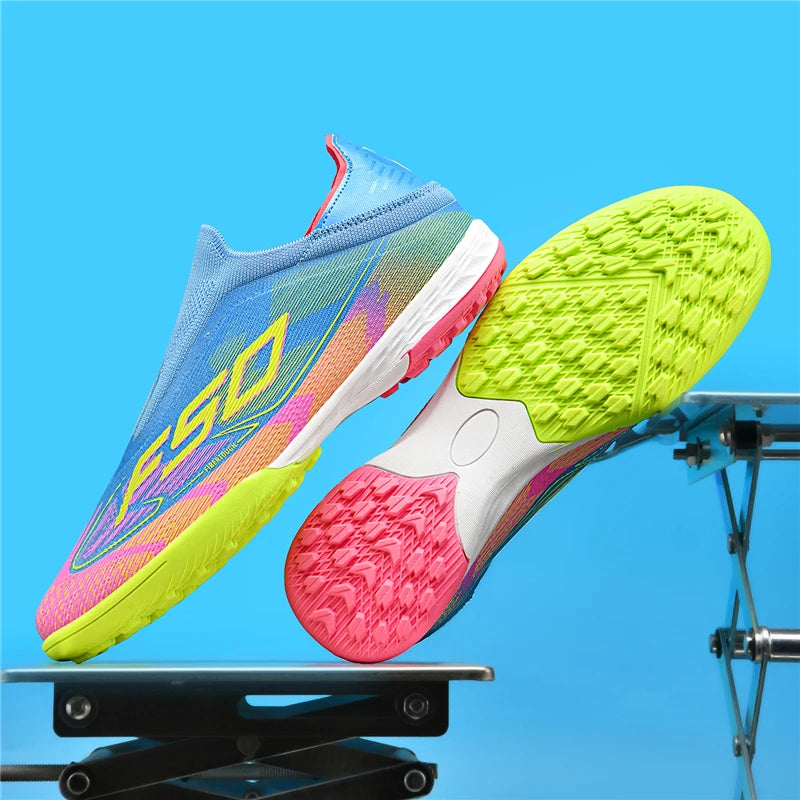 Chaussures de Football pour hommes, bottes de Football antidérapantes pour adultes, ultralégères, crampons d'intérieur, antidérapantes, Fg, gazon, Futsal, confortables, nouvelle collection