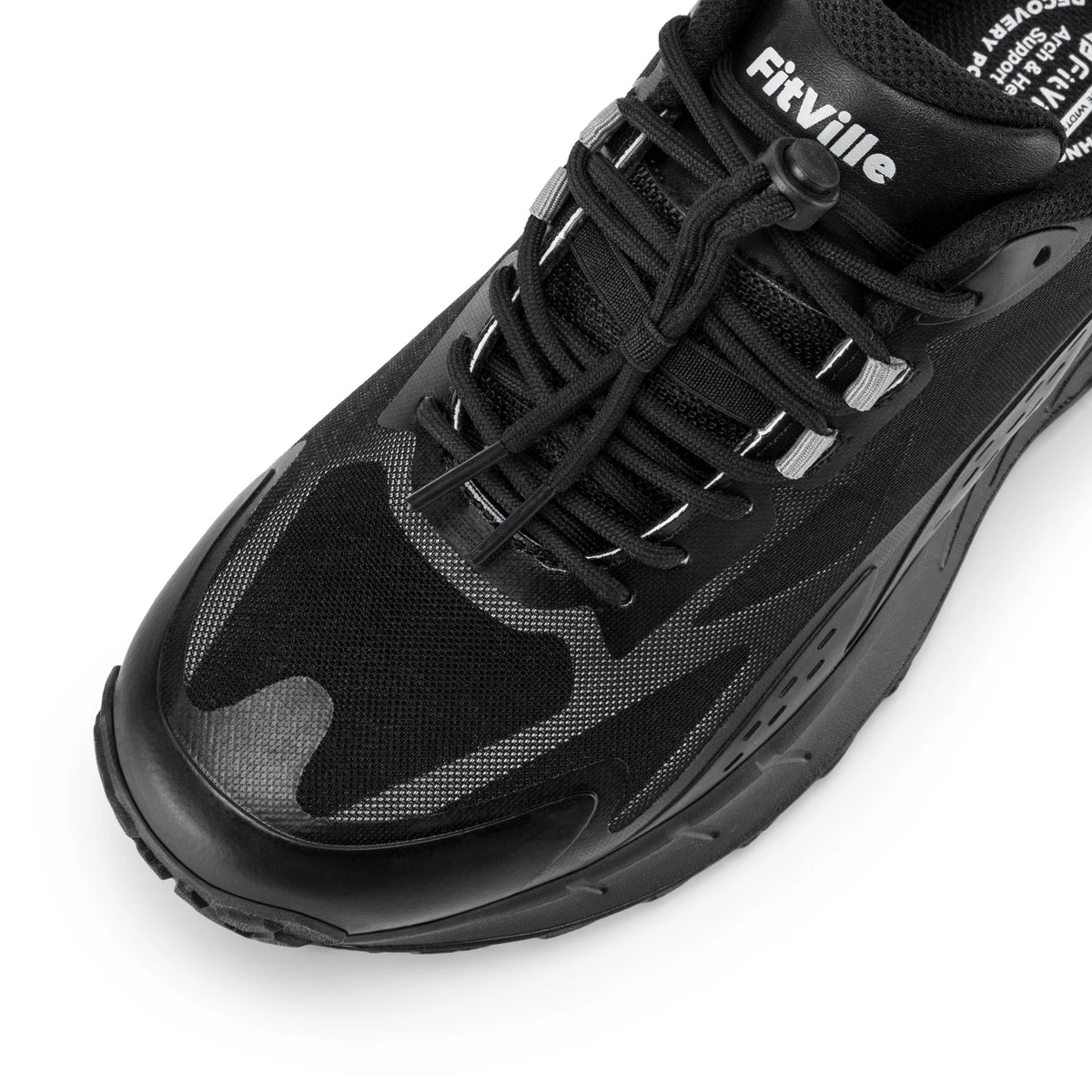 Sneakers larghe Fittington da uomo, scarpe da trekking slip-on, scarpe da corsa da uomo morbide e comode, scarpe da passeggio antiscivolo con supporto per l'arco plantare