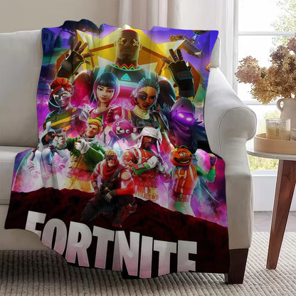 Blanket Throw Super Cosy Plush Living F-FORTNITES-ES Game Room Sofa Couch Childish Birthday Gifts
