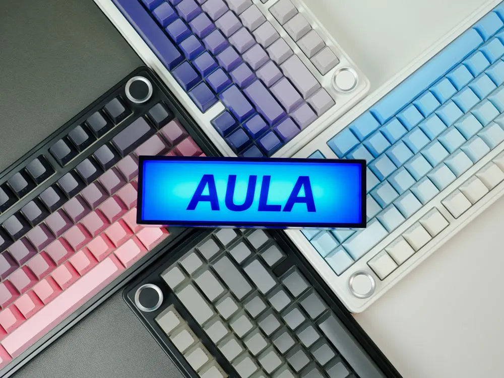 Tastiera meccanica gaming wireless AULA F75 Pro con montaggio gasket, RGB personalizzato, layout 75% e keycap PBT con incisione laterale