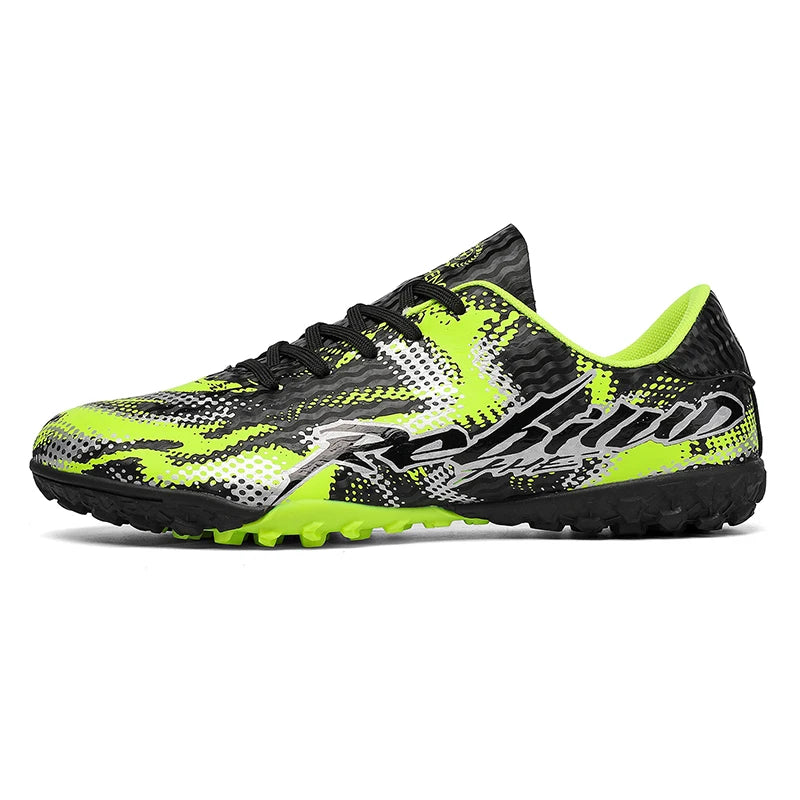 Nouvelles chaussures de football pour hommes, crampons FG, pointes longues TF, crampons pour terrain synthétique, chaussures de football Yonug, antidérapantes, unisexes, pour entraînement et match sur gazon extérieur