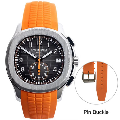 2026 New Specht&Sohne Men's Watches Quartz Watch Top Brand Luxury Chronograph Sport Rubber Luminous 5Bar Waterproof Reloj Hombre