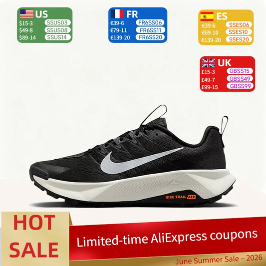 Nike Wildhorse 10: scarpe da corsa da uomo eleganti, comode, antiscivolo, traspiranti e leggere, modello low-top, colore nero FV2338-001