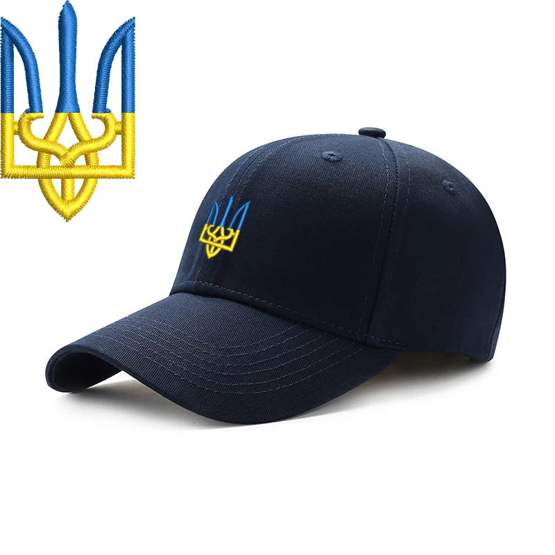 Embroidery Ukraine trident Symbol Spetsnaz Special Forces Men Women Boy Baseball Caps Dad caps Snapback Adjustable Camouflage