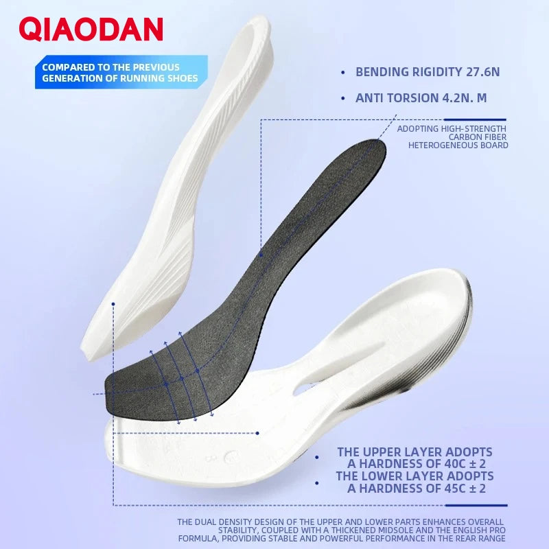 QIAODAN Feiying PB3 Enhanced Edition Professional Marathon Carbon Board futócipő férfi sportcipő QDB023251299T