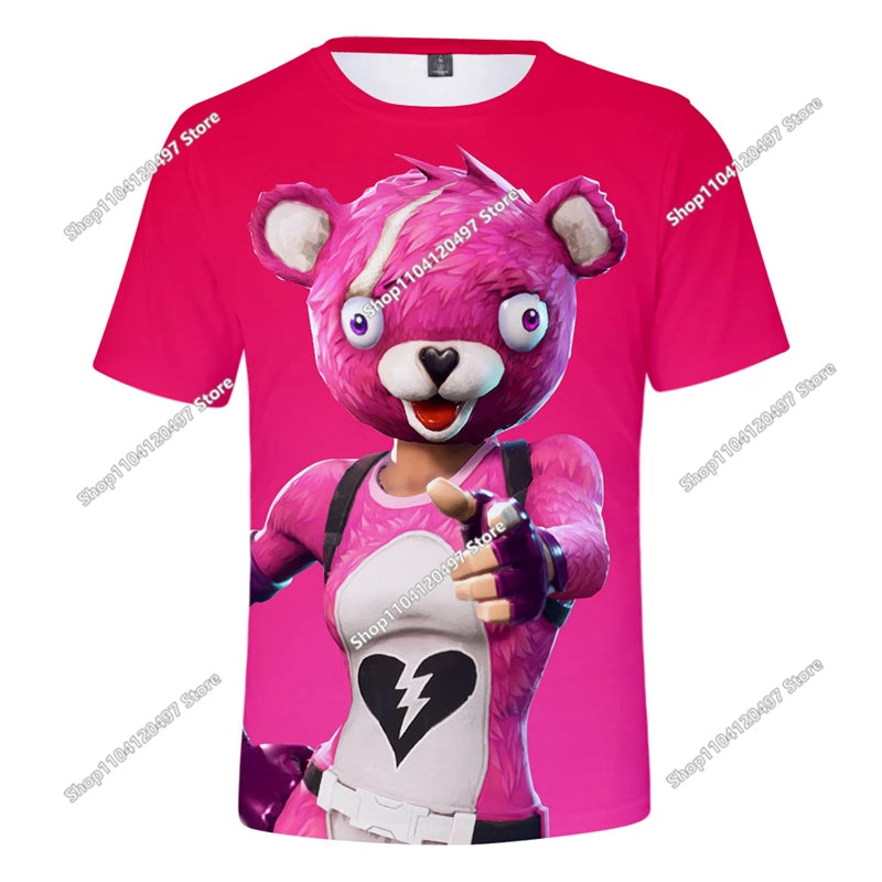 Halloween Peely 3D majica za dječake i djevojčice, božićna Fortnite majica, Battle Royale streetwear za djecu, Victory Game muška majica, odjeća