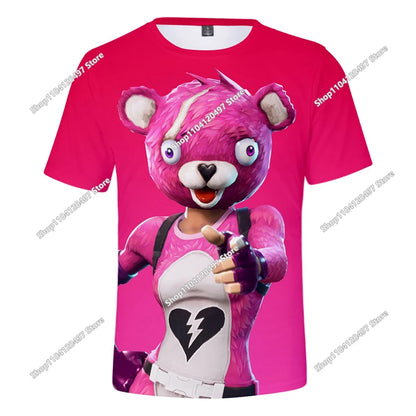 Halloween Peely 3D majica za dječake i djevojčice, božićna Fortnite majica, Battle Royale streetwear za djecu, Victory Game muška majica, odjeća