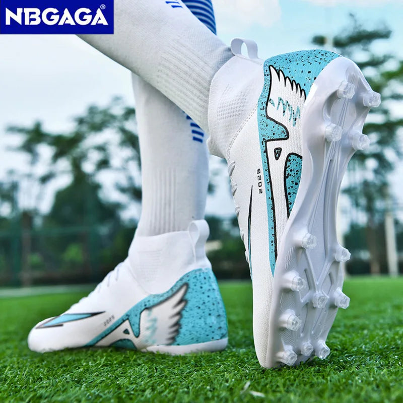 Chaussures de football unisexes tendance, crampons antidérapants, baskets d'entraînement légères, chaussures de football d'extérieur pour hommes