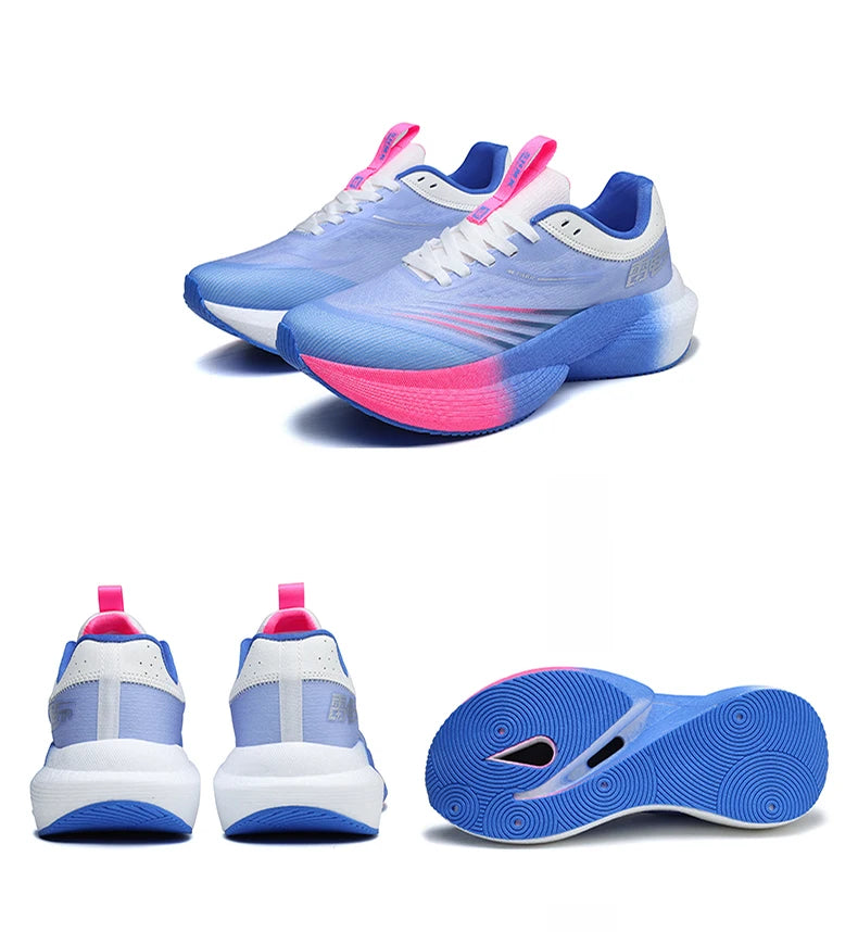 Zapatillas de running nuevas con placa de carbono para maratón, deportivas para hombre, transpirables, ligeras, cómodas para mujer, antideslizantes, casuales y atléticas