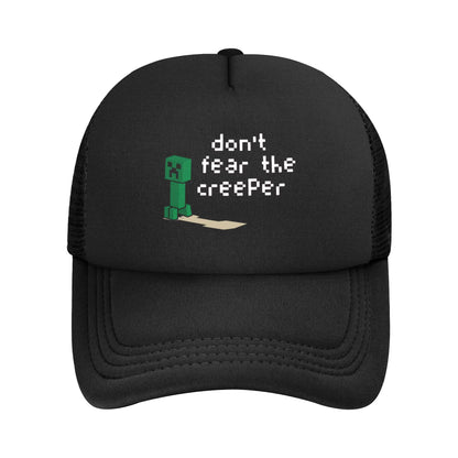 Unisex Creepers mob sticker Trucker Cap Mesh Baseball Cap Snapback Caps Hats Sun Hats Breathable Golf Hats Summer