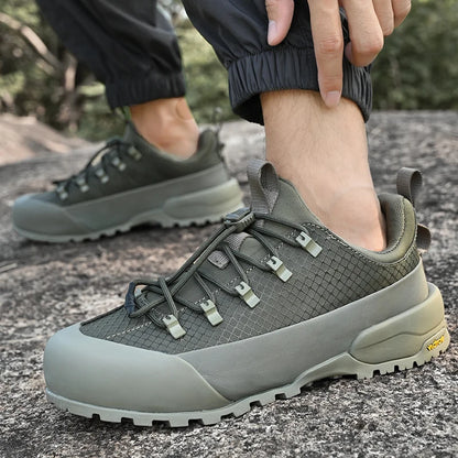 2025 New Hiking Shoes Non-Slip Grip Men's Spring Fall Outdoor Casual Sports Shoes Breathable Comfortable Durable Leisure Sneaker