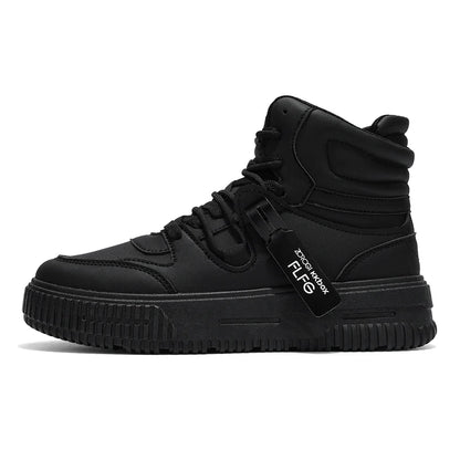 Baskets décontractées de mode, chaussures de skateboard montantes, bottines pour étudiants, hommes et femmes, tendance, résistantes à l'usure, bicolores, pour couples