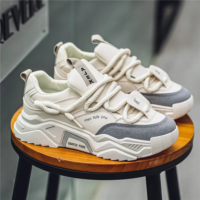 Sneakers casual da uomo - Moda primaverile - Scarpe da skateboard basse e versatili per uomo, adatte agli sport all'aria aperta