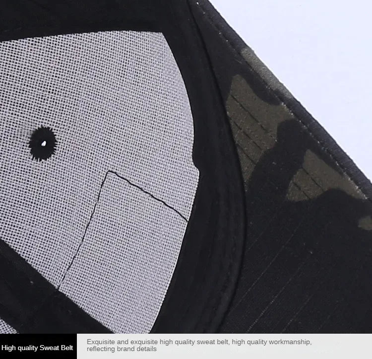 Camouflage Baseball Cap Outdoor Men's Tactical CP Adjustable Hat Sports Cycling Duck Tongue Cap