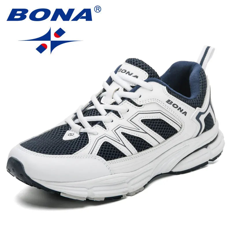 BONA 2023 New Designers Jogging Shoes Men Running Shoes Breathable Brand Sneakers Man Sports Training Walking Shoes Breathable m