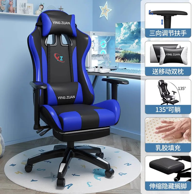 Gaming stolica Računalna stolica Udobno podesivo sjedalo za opuštanje Game LIVE Za studentski dom i kućnu upotrebu Ergonomski dizajn za dugotrajno sjedenje