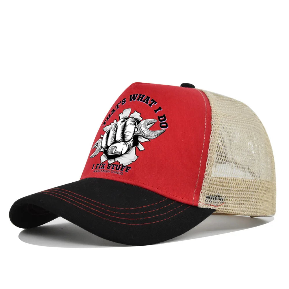 New Fashion Spring Summer Printed Mesh Breathable Baseball Cap Gorras Personality LOGO for Men WomenCouples Visor Hat Casquette