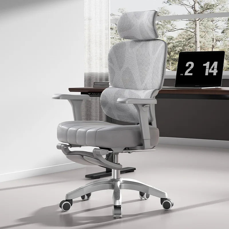2025 New Ergonomic Office Chairs Gaming Chair Desk Seats Home Seat With Footrest Lumbar Support For Comfortable Long Sitting