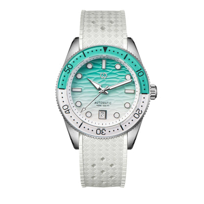 40mm Diver Watch Texture Men's Watches Automatic Mechanical Sapphire Waterproof 150 Meters Luminous Comes With Rubber Strap