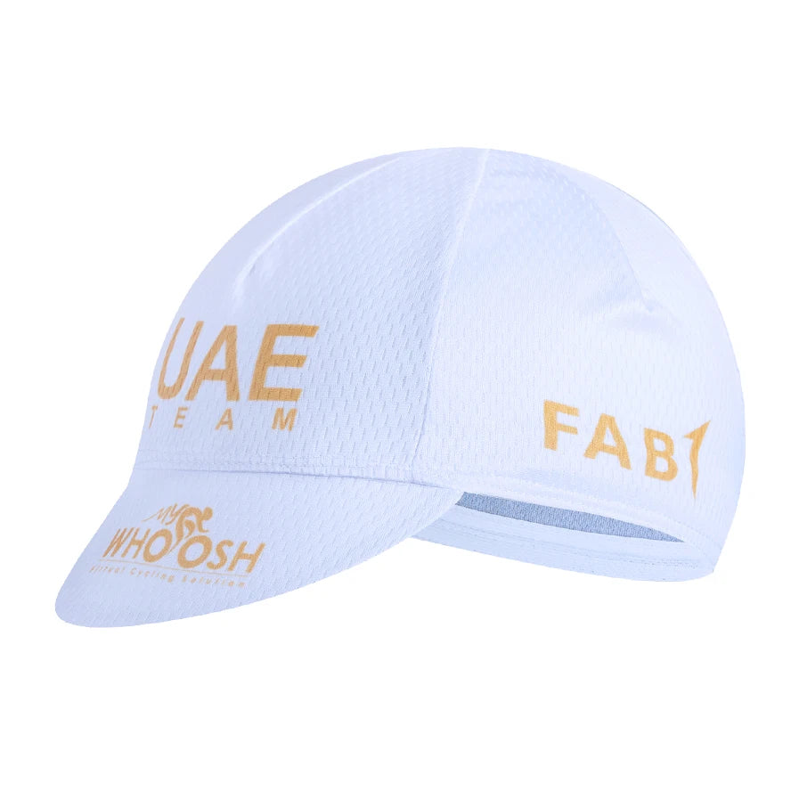 Blue 2026 UAE Cycling Hat MEN'S Summer Classic Cycling Caps Quick Dry BIG M Bike Mountain MTB Racing Bicycle Hat Under Helmet