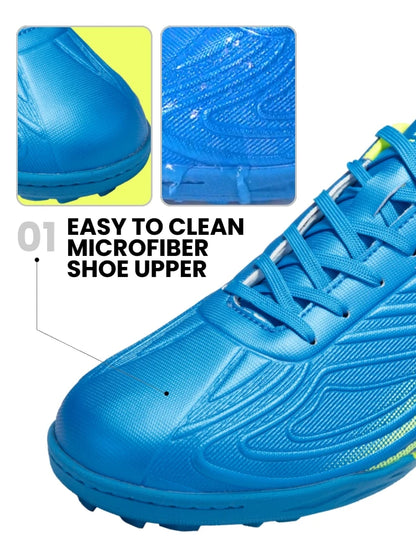 Baasploa Chaussures de football professionnelles pour homme, chaussures de sport d'entraînement antidérapantes pour l'extérieur, chaussures de football légères en cuir pour homme, Chuteira Campo