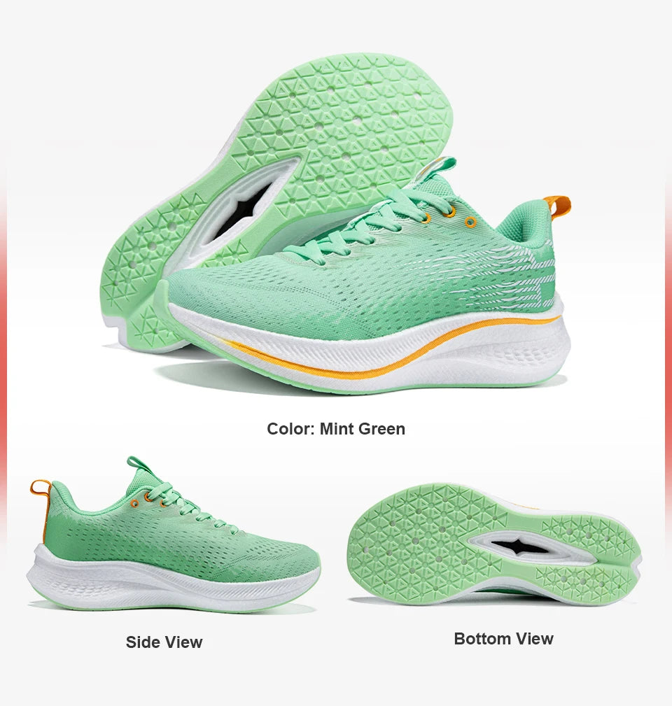 Baasploa løbesko til mænd, professionelle træningssko til kvinder, med kulfiberplade, åndbare sneakers i mesh, lette unisex-sportssko til mænd