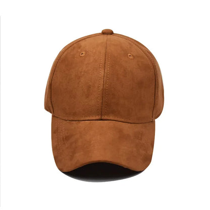 New Wholesale Suede Baseball Cap Autumn Winter for Men Women  Winter Solid Street Hat Unisex Adjustable Casual Plain Gorra Caps