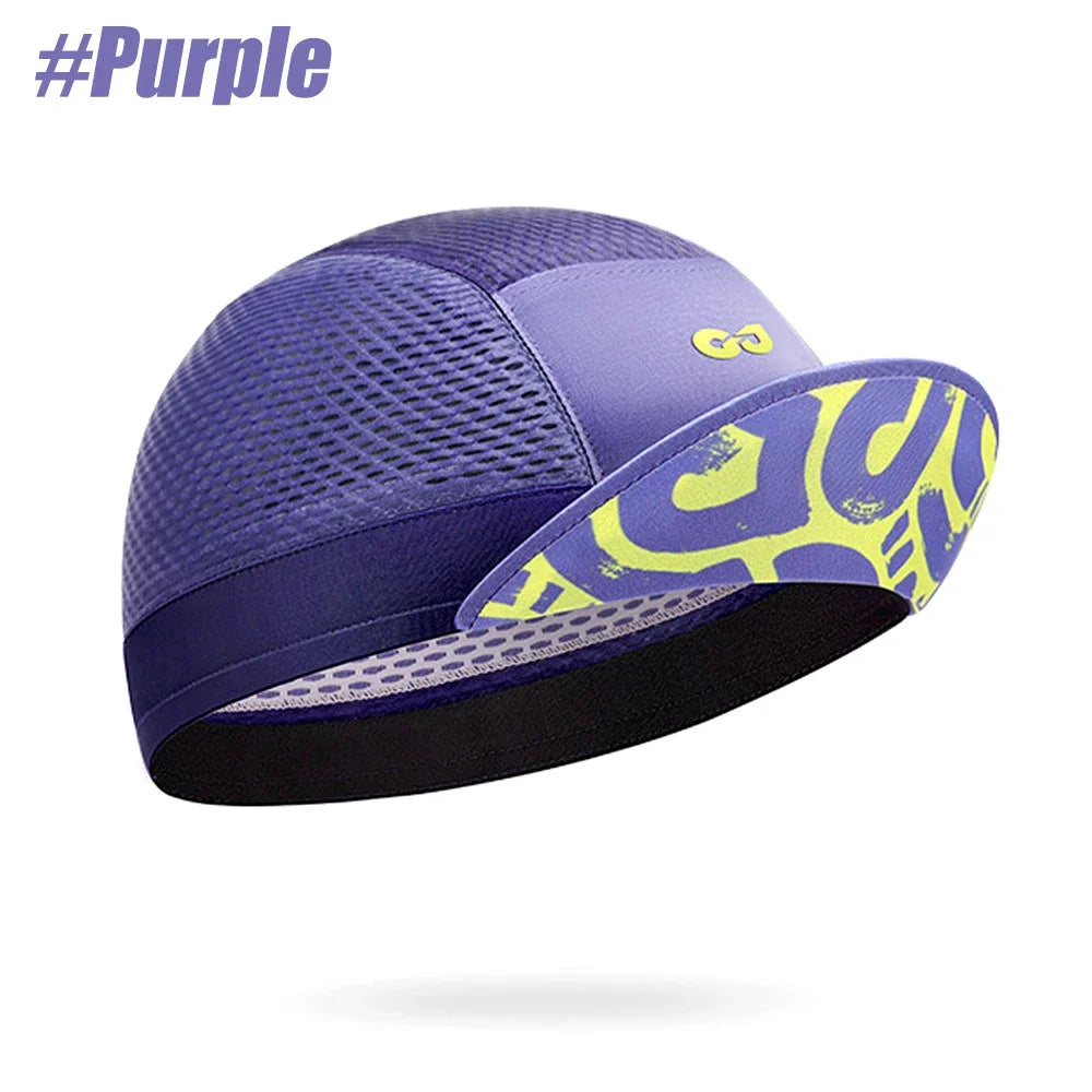 GOMOREON 1Pcs Funny Cycling Cap - Polyester Cycling Hat-Under Helmet - Cycling Helmet Liner Breathable&Sweat Uptake