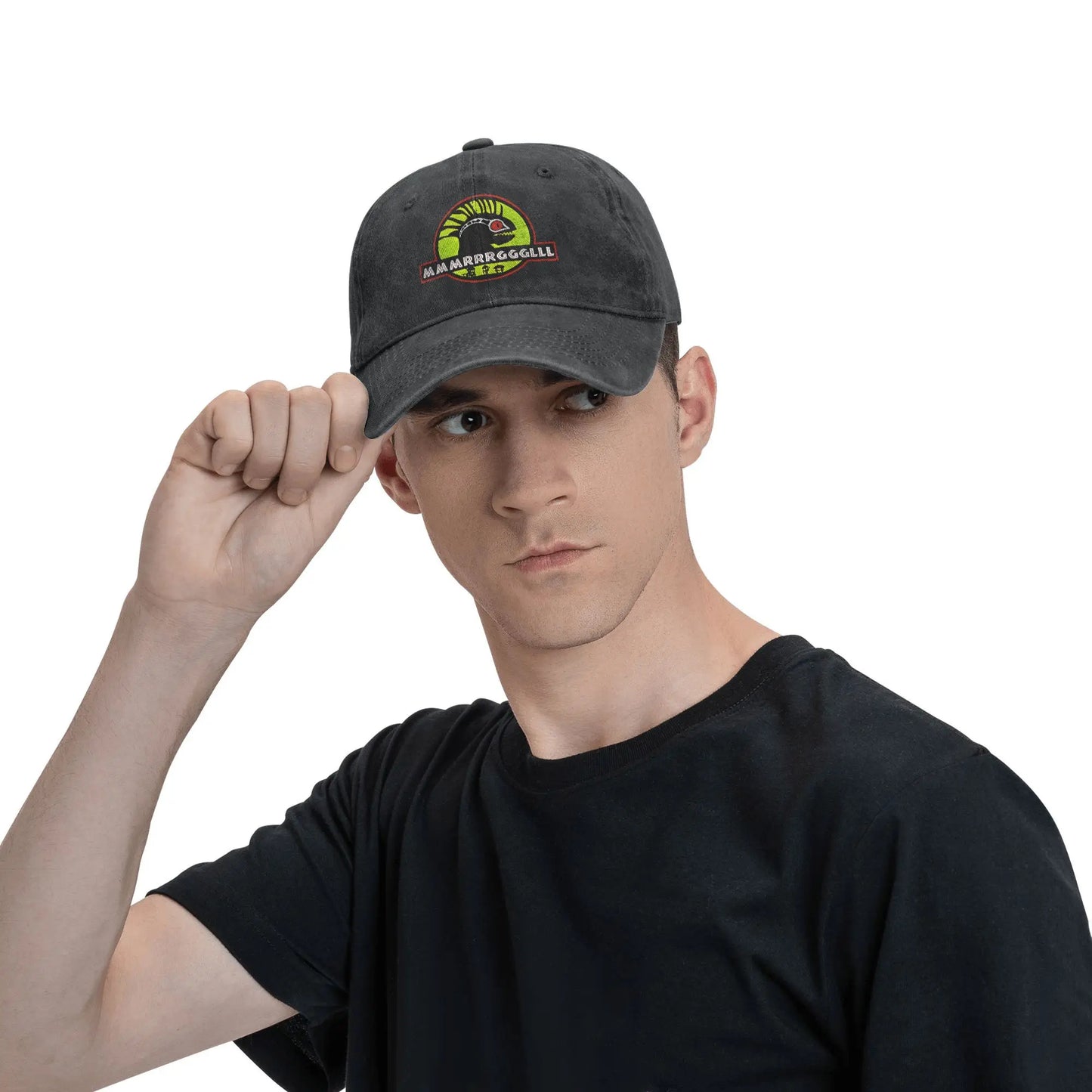 Murloc Park  World of Warcraft Baseball Cap Sun  Outdoor Gym Sunscreen Washed Trucker Hat Women Men Classic Design Baseball Caps