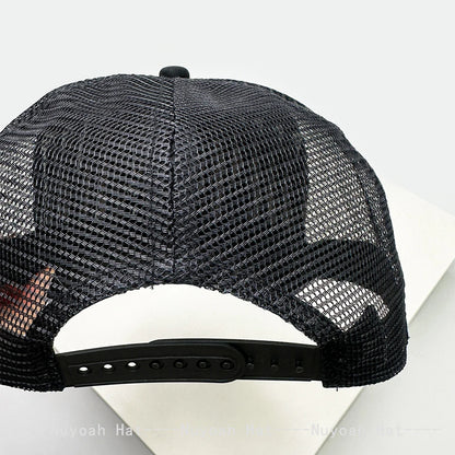 New Unisex Interesting 3D Printed Letter Baseball Hats Sunshade Cartoon Breathable Color Block Trucker Caps Mesh Versatile ins