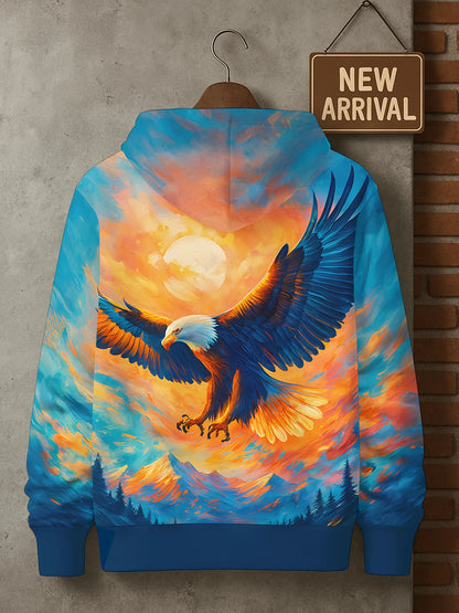 2025 Fashion Cool Eagle Men's Hoodie 3D Printed Hoodies Edition Trend American Eagle Men Sportswear Kids Casual Unisex Pullover