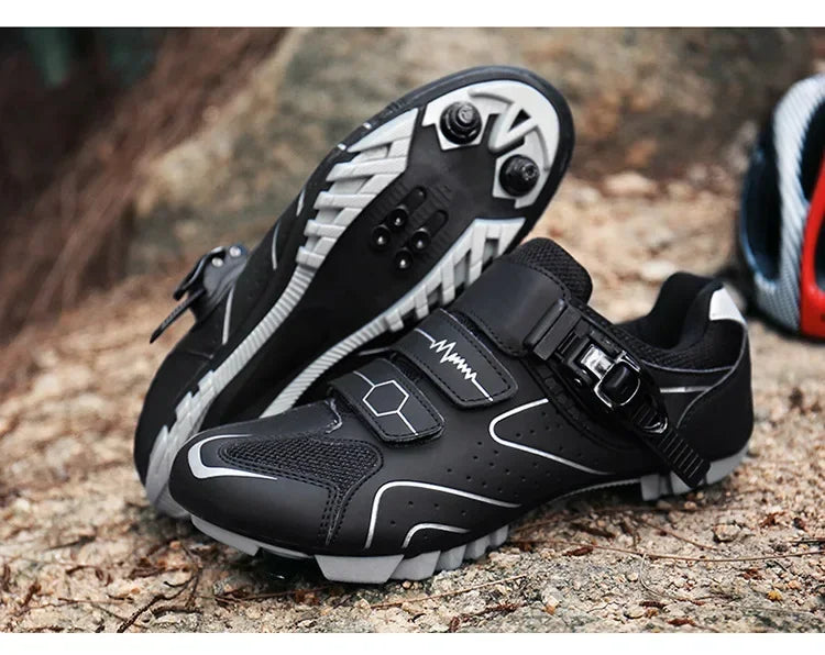 Scarpe da ciclismo unisex con suola rigida – Scarpe da bici da strada 4-Season con pedali a sgancio rapido, ideali per la MTB e gli sport all’aria aperta