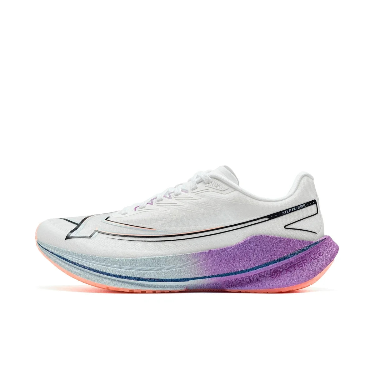 Xtep Shyft 1.0 profesionalne muške tenisice za trčanje za ljetni maraton s karbonskom pločom za apsorpciju udaraca, natjecateljske tenisice 875319110083