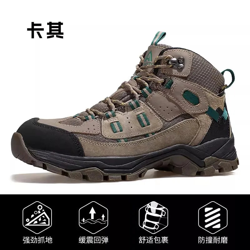 HUMTTO Zapatillas de senderismo para hombre, calzado de invierno para deportes al aire libre, escalada y caza, zapatillas de trekking cálidas para mujer, botines tácticos