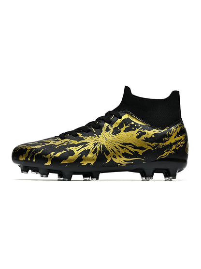 Chaussures de football pour hommes AG FG, chaussures de football pour terrain ferme, respirantes, en PU, anti-abrasion, pour les matchs et l'entraînement quotidien des adultes