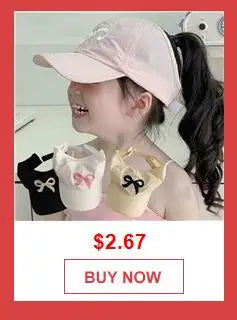 HOT Girl's Summer High Ponytail Cap Quick Drying Sunscreen Visors Kids Empty Top Baseball Cap Adjustable Candy Color Girl's Hat