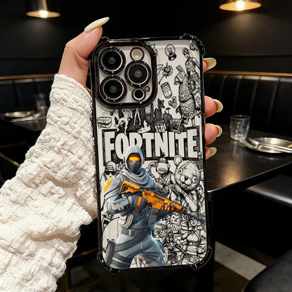 Capa de telemóvel FortniteS Plating de jogo popular para Samsung S26 S25 S24 S23 S22 S21 S20 FE Note20 Edge Plus Ultra 4G 5G antiqueda