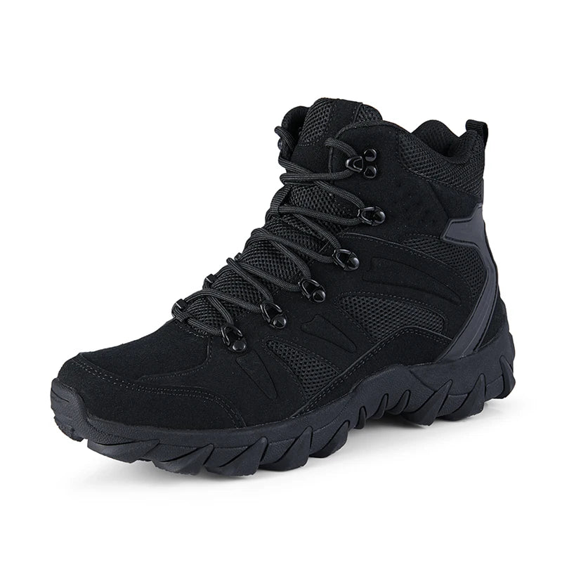 Botas tácticas mejoradas de entrenamiento de combate para hombre, calzado outdoor para camping antidesgaste de respuesta rápida, zapatillas de senderismo para pesca y caza para hombre