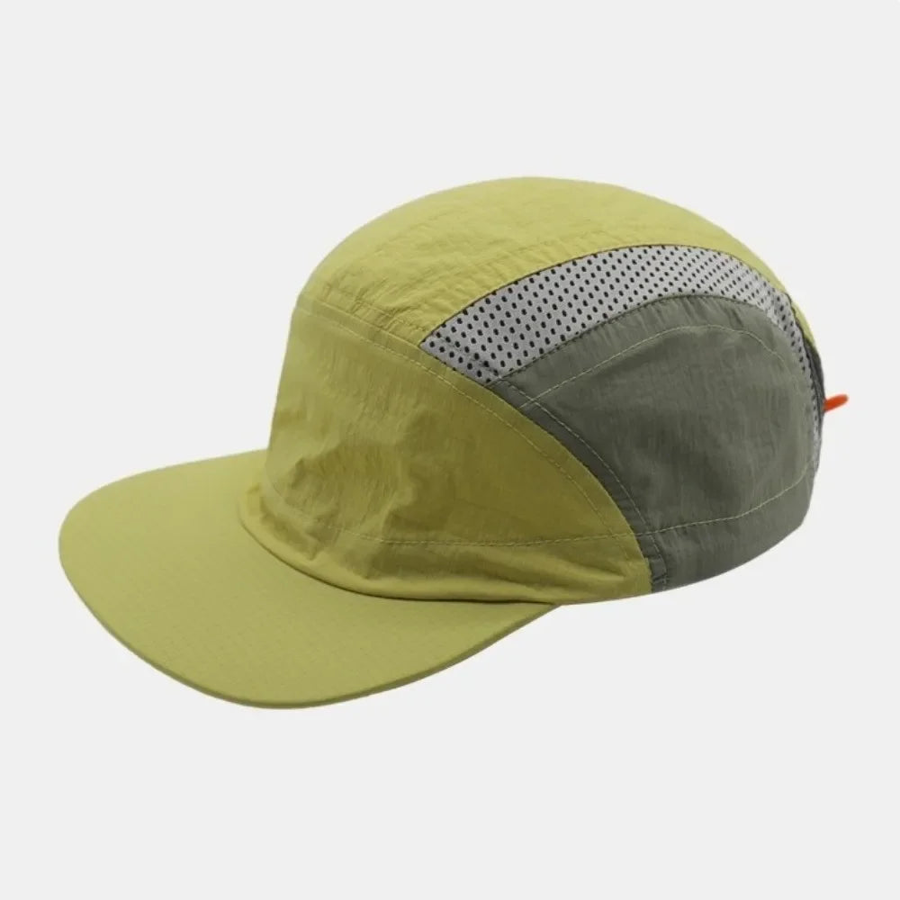 Retro Japanese Style Hip-hop Hats 5 Panel Thin Flat Brimmed Baseball Cap Quick-drying Breathable Sunscreen Hat Unisex