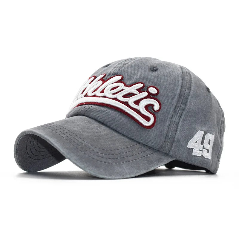 CNTANG Men's Baseball Cap Summer Fashion Cotton Letter Embroidery Hip Hop Hat Snapback Casual Outdoor Men Sports Caps Adjustable